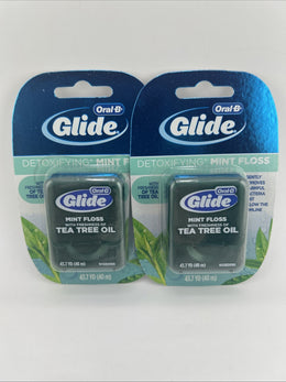 6~Oral-B Glide ProHealth Original Formula Mint Floss Tea Tree Oil Retired