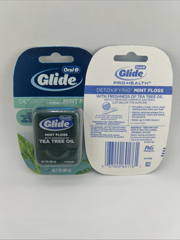 6~Oral-B Glide ProHealth Original Formula Mint Floss Tea Tree Oil Retired