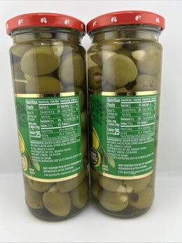 Del Monte Handpicked Garlic Stuffed Spanish Queen Olives 9oz. (2-Pack)