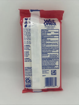 Wet Ones Antibacterial Fresh Scent Hand Wipes 20 Ct Pouch, 10-Pk (200 Wipes)