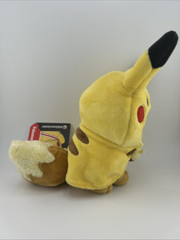 Official Authentic Pokemon Center Eevee Wearing Pikachu Cape Plush Plushie RARE