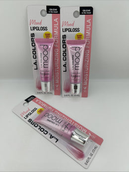 L.A. Colors Mood Lip Gloss CBLG340 In The Mood NIPS 0.43 Fl Oz Each (3-Pack)
