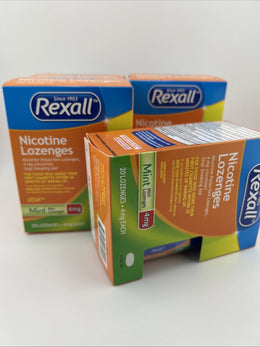 REXALL NICOTINE MINI LOZENGES MINT 4mg (4-pack) 80 Total Lozenges