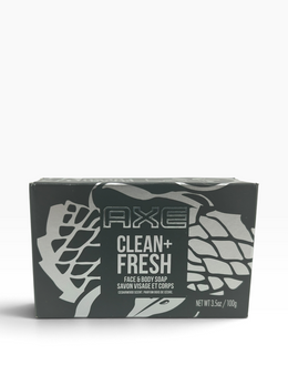 AXE Clean + Fresh Face & Body Bar Soap Cedarwood 3.5 oz – 12 Pack