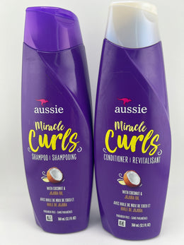 Aussie Miracle Curls Shampoo & Conditioner 12.1 fl oz, 12-Pack (6 Each)