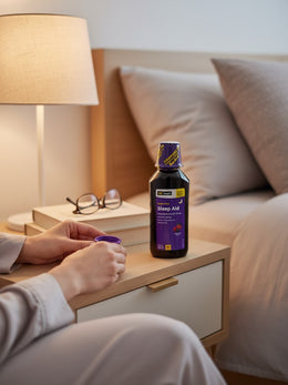 DG Health Night Time Sleep Aid Liquid Mixed Berry 12 fl oz, 3-Pack (36 fl oz)