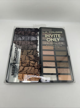 L.A.COLORS Invite Only 20 Color Matte & Shimmer Eyeshadow Palette 0.78 oz