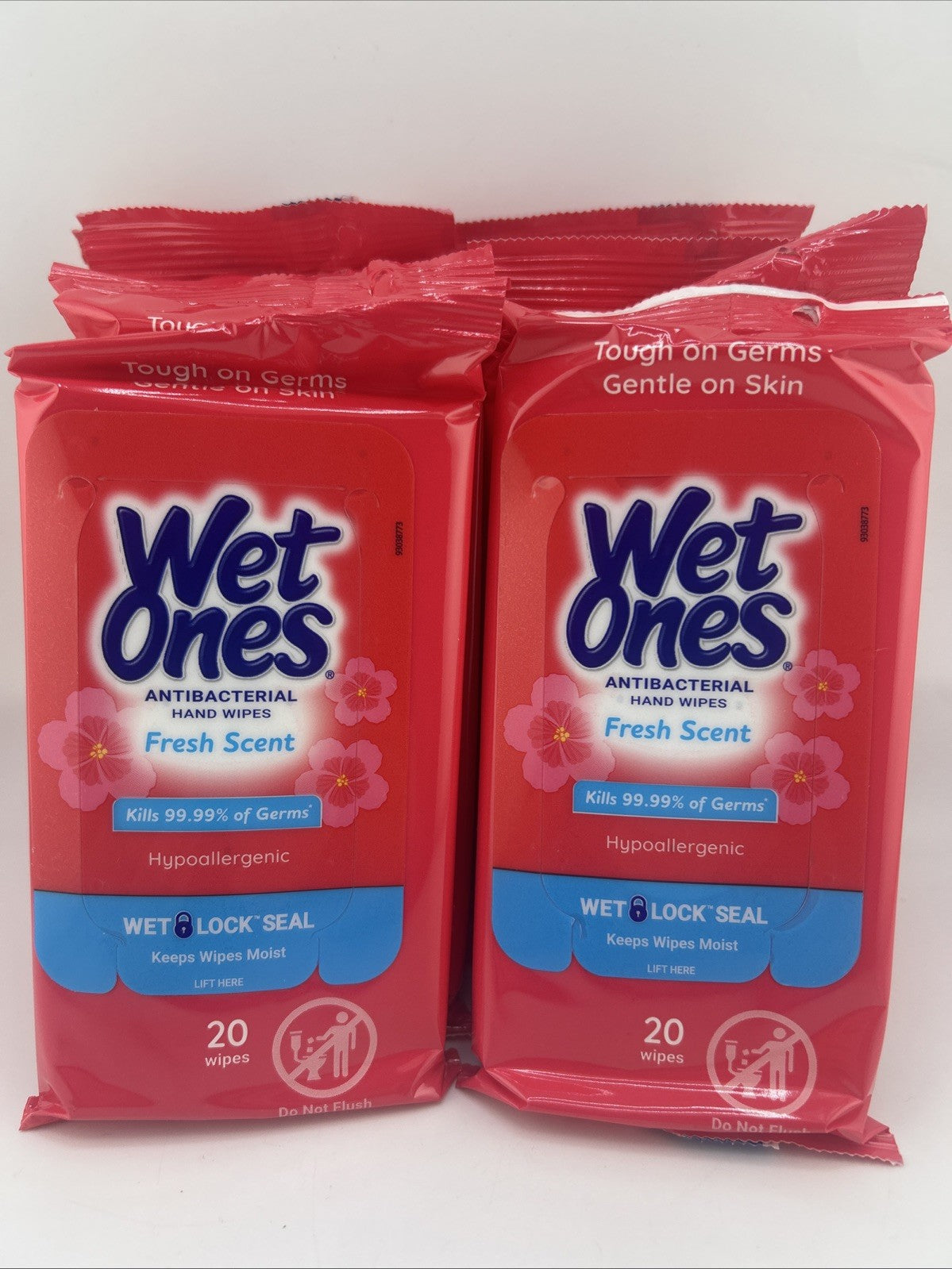 Wet Ones Antibacterial Fresh Scent Hand Wipes 20 Ct Pouch, 10-Pk (200 Wipes)