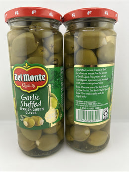 Del Monte Handpicked Garlic Stuffed Spanish Queen Olives 9oz. (2-Pack)