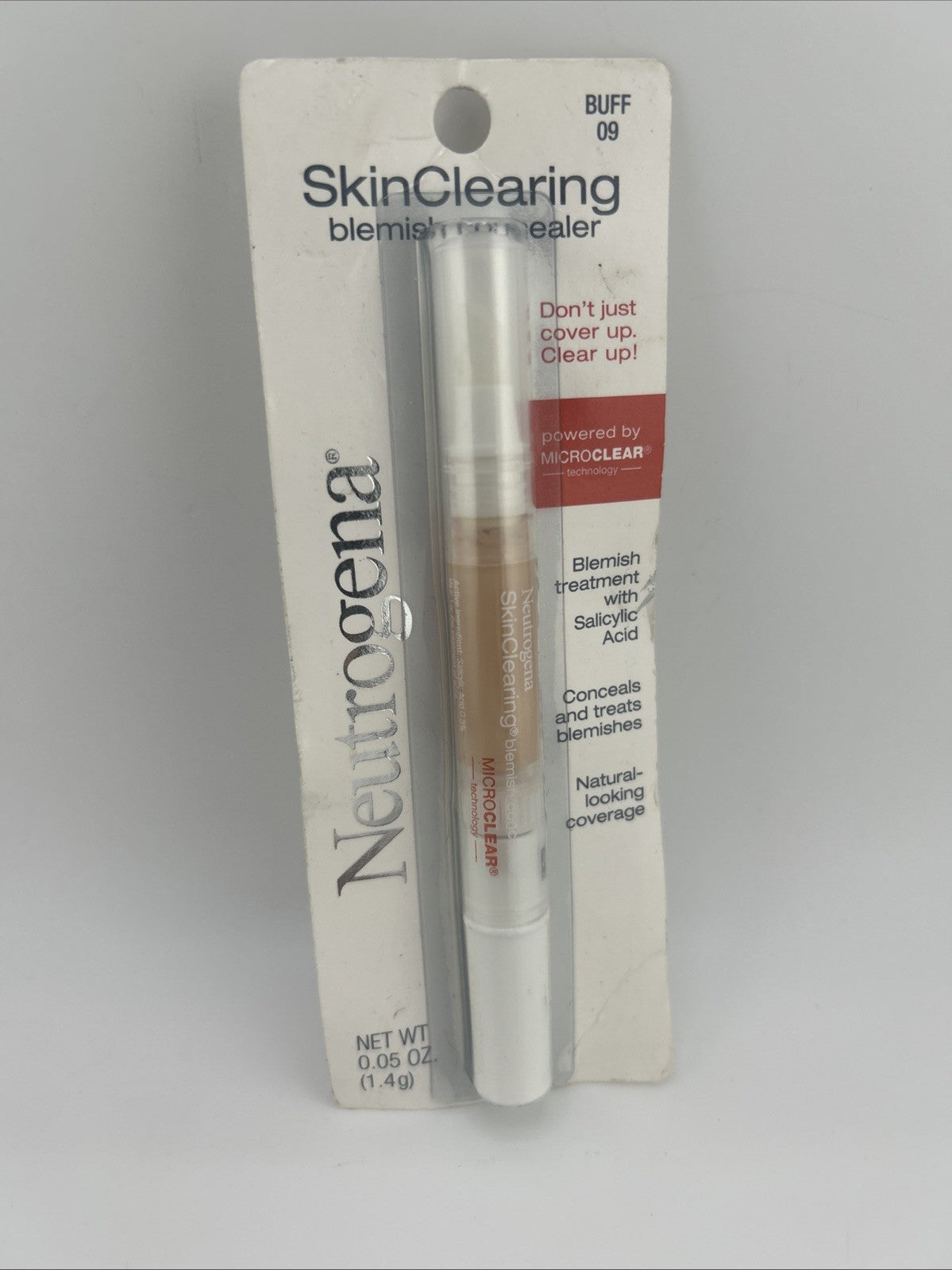 Neutrogena SkinClearing Blemish Concealer Face Makeup, Buff 09, .05 oz