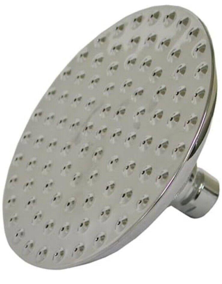 Jones Stephe S0189BN 8-In. Rain Style Round Shower Head w Dimples Brushed Nickel