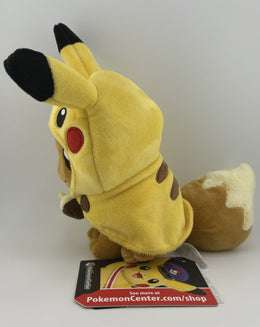 Official Authentic Pokemon Center Eevee Wearing Pikachu Cape Plush Plushie RARE