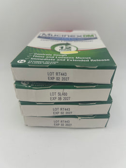 Mucinex DM Maximum Strength 12 Hour 56 Tablets (4 x 14) Exp 02/2027