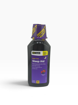 DG Health Night Time Sleep Aid Liquid Mixed Berry 12 fl oz, 3-Pack (36 fl oz)