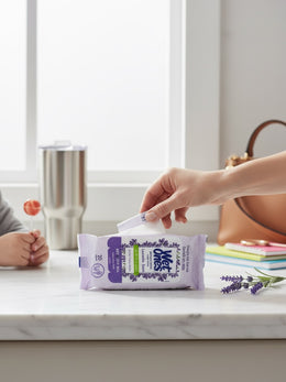 Wet Ones Antibacterial Lavender Hand Wipes 20 Ct Pouch, 10-Pack (200 Wipes)