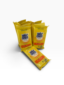 Wet Ones Tropical Splash Antibacterial Hand Wipes 20 Ct, 10-Pack (200 Wipes)